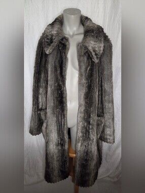 Marcona Luxurious Vintage Faux Fur Trench Coat for Women